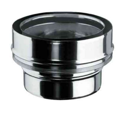RACCORDO MONOPERETE Ø 130 M/DOPPIAPARETE Ø 130/150 F MM