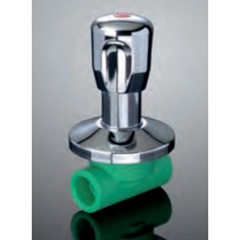 RUBINETTO CROMATO CON MANIGLIA ABS Ø 20 MM