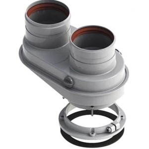 SDOPPIATORE DA Ø60/100 A Ø80/80 PER NEXT EVO X