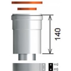 PARTENZA VERTICALE USCITA Ø 60/100 MM PER ARISTON