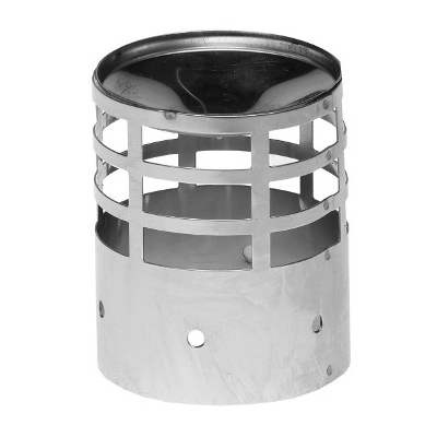 TERMINALE SCARICO FUMI ORIZZONTALE INOX Ø 80 MM
