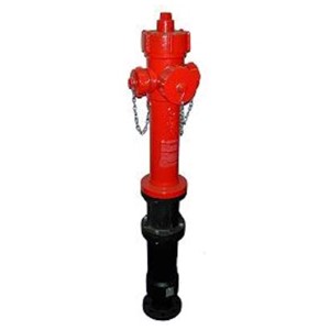 IDRANTE SOPRASUOLO DN70 2 VIE UNI 70 ATT.  MOTOPOMPA H. 1280