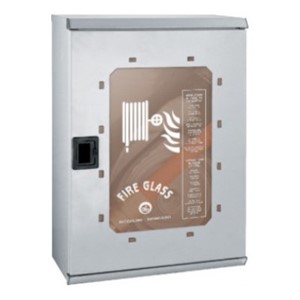 KIT IDRANTE 20 M CON LANCIA E CASSETTA EST/INT. INOX DN45