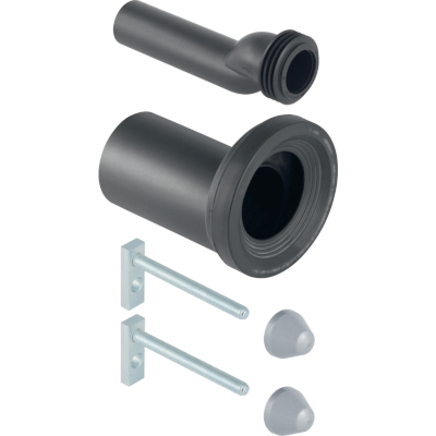 KIT ALLACCIAMENTO WC SOSPESI Ø 90 MM DISASSATO CON FISSAGGI