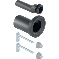 KIT ALLACCIAMENTO WC SOSPESI Ø 90 MM DISASSATO CON FISSAGGI