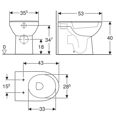 VASO MULTIFUNZIONE FILO PARETE - SELNOVA BIANCO