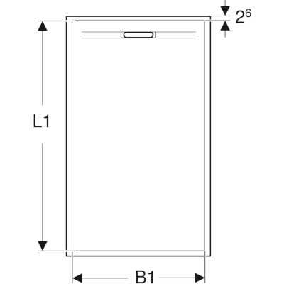PIATTO DOCCIA GEBERIT SESTRA IN PIETRA BIANCO