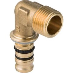 GOMITO MASCHIO A 90° A COMPRESSIONE - Ø 16X1/2