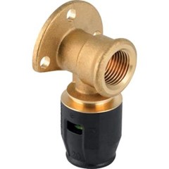 PUSHFIT GOMITO FLANGIATO Ø 20X1/2