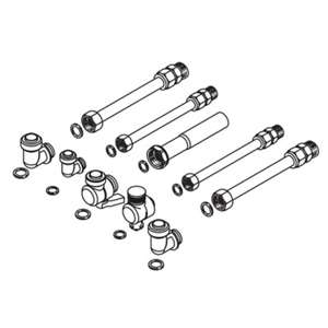 KIT RACCORDI COLLEGAMENTO TRONCHETTI E RUB. GAS ACC.1151