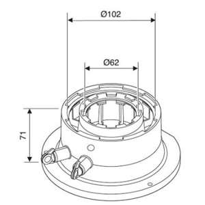 ADATTATORE COASSIALE BOSCH Ø 60/100 MM