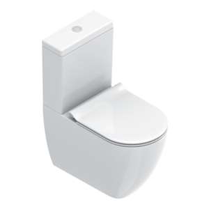 SFERA VASO MONOBLOCCO S/BRIDA 63X36X41 CM BIANCO LUCIDO
