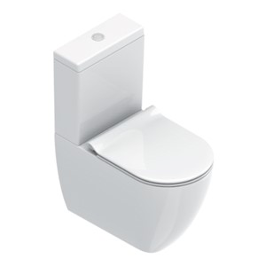 SFERA VASO MONOBLOCCO S/BRIDA 63X36X41 CM BIANCO LUCIDO