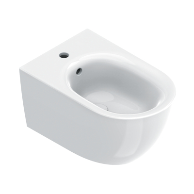 SFERA BIDET SOSPESO MONOFORO 55X35X28 CM BIANCO SATINATO