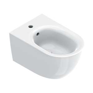 SFERA BIDET SOSPESO MONOFORO 55X35X28 CM BIANCO LUCIDO