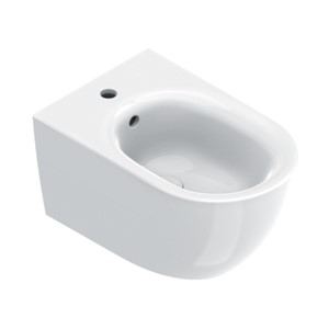SFERA BIDET SOSPESO MONOFORO 55X35X28 CM BIANCO LUCIDO
