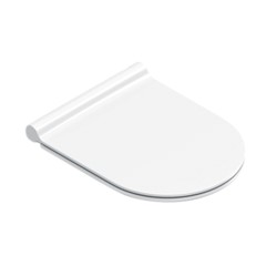 SFERA SEDILE X WC 55 SOFT-CLOSE SLIM IN RESINA BIANCO LUCIDO