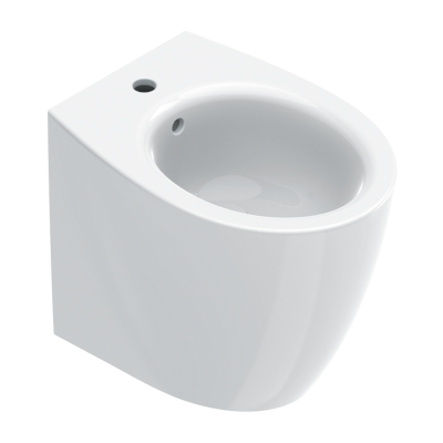 ITALY BIDET MONOFORO FILO PARETE 52X37X41 CM BIANCO LUCIDO