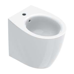 ITALY BIDET MONOFORO FILO PARETE 52X37X41 CM BIANCO LUCIDO