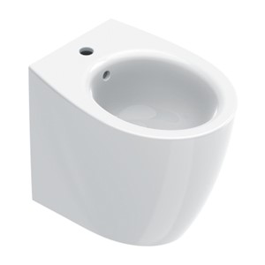 ITALY BIDET MONOFORO FILO PARETE 52X37X41 CM BIANCO LUCIDO