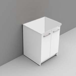 SOTTOLAVATOIO PER LAVATOIO REVINE 61X61X81 CON ASSE IN LEGNO