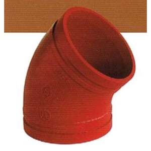 GOMITO SCANALATO A 45° 120 DN 50 Ø 2
