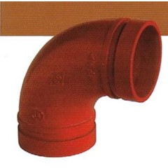 GOMITO SCANALATO A 90° 90 DN 40 Ø 1.1/2