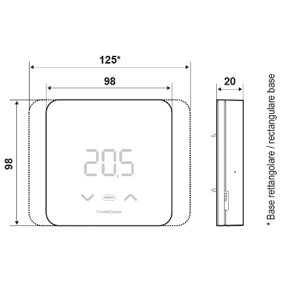 CRONOTERMOSTATO WIFI APP STORE 230 VOLTS/2X1,5 VOLTS