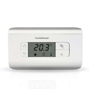 TERMOSTATO A BATTERIA LCD ESTATE/INVERNO CON SPIA CH115