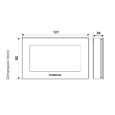 CRONOTERMOSTATO A BATTERIE TOUCH LCD ILLUMINATO CH180