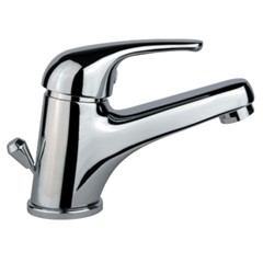 MISCELATORE LAVABO ALTURA CONTRACT CON SCARICO Ø 1.1/4