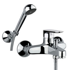 MISCELATORE VASCA ESTERNO CON DUPLEX KEVON E DOCCIA BETA
