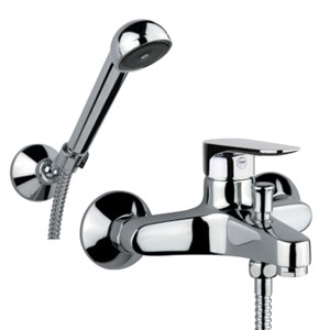 MISCELATORE VASCA ESTERNO CON DUPLEX KEVON E DOCCIA BETA