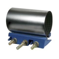 COLLARE RIPARAZIONE INOX 3 BULLONI DA Ø 78 A 88 MM