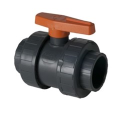 VALVOLA SFERA BI-STOP PVC FILETTATA Ø 1/2