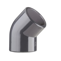 GOMITO 45° PVC INCOLLARE Ø 20 MM