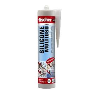 FISCHER SILICONE ACETICO MULTIUSO TRASPARENTE