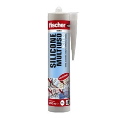 FISCHER SILICONE ACETICO MULTIUSO TRASPARENTE