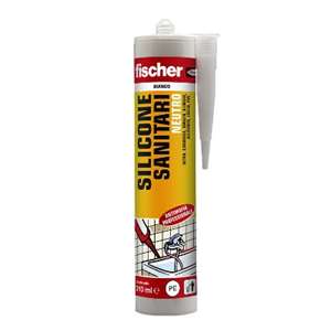 FISCHER SILICONE NEUTRO BIANCO ANTIMUFFA