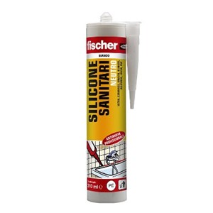 FISCHER SILICONE NEUTRO BIANCO ANTIMUFFA