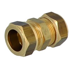 RACCORDO COMPRESSIONE Ø 10X10 OGIVA OTTONE