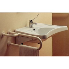 COPPIA MENSOLE FISSE BIANCO PER LAVABO LEONE