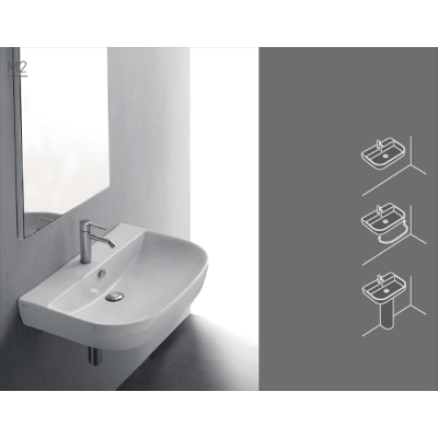 LAVABO 60X48 CM - SERIE EDEN BIANCO