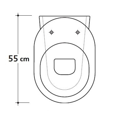 COPRIVASO AVVOLGENTE  CM. 55 - SERIE M2 BIANCO