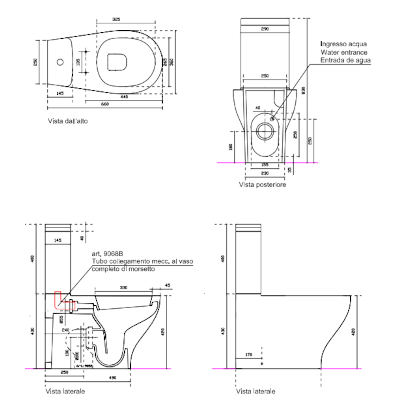 VASO MONOBLOCCO UNIVERSALE - SERIE EDEN BIANCO