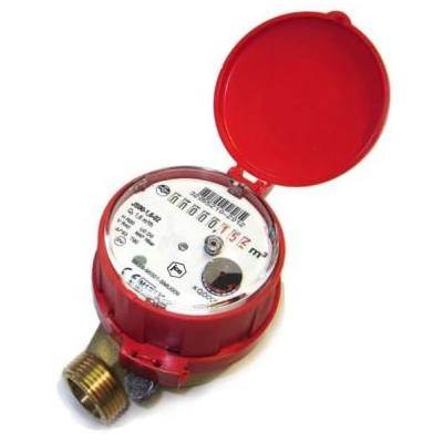 CONTATORE ACQUA CALDA FINO 90° Ø 1/2
