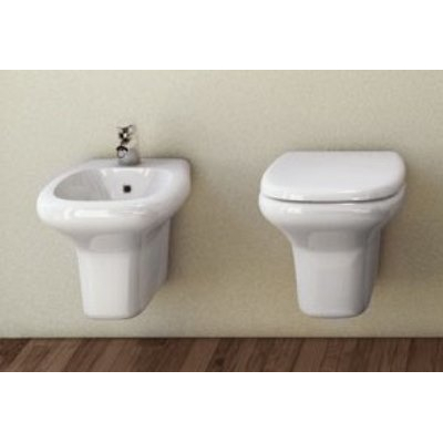 BIDET SOSPESO MONOFORO - SERIE TESI BIANCO EUROPEO