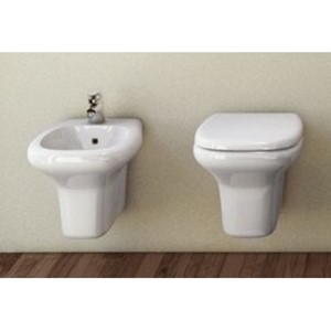 BIDET SOSPESO MONOFORO - SERIE TESI BIANCO EUROPEO