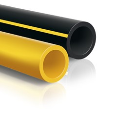 TUBO IN ROTOLI POLIETILENE GIALLO GAS S5 Ø 25 MM
