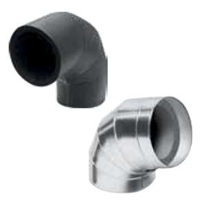 CURVA AL CLAD PREFORMATA CON RIVESTITO ALLUMINIO Ø 19X22 MM